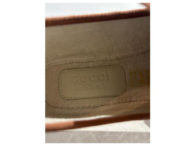 GUCCI Ballerine T.EU 43.5 Tessuto Beige - vista 6