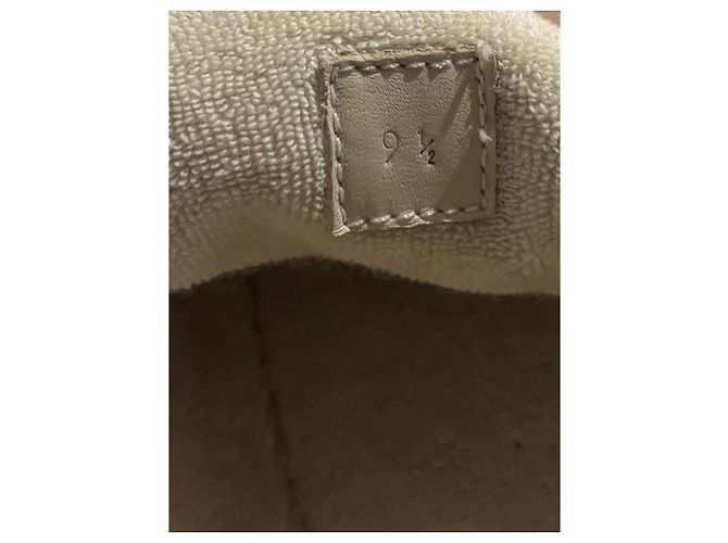 GUCCI Ballerine T.EU 43.5 Tessuto Beige - vista 8