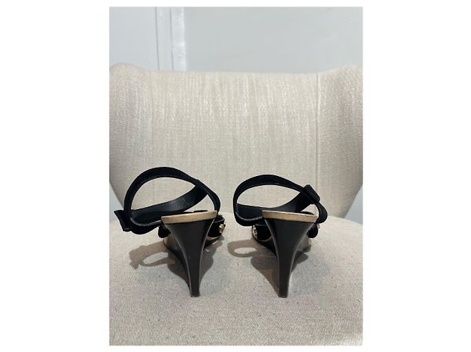 Sandali BALENCIAGA T.EU 38.5 Camoscio Nero - vista 4