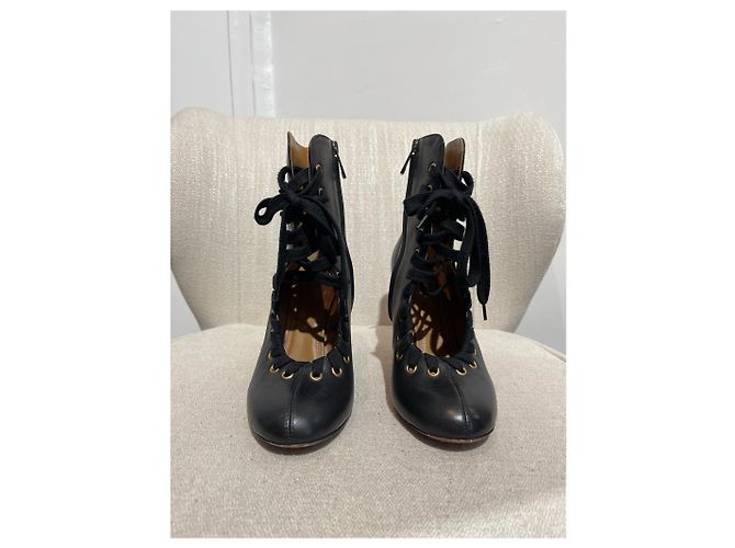 Chloé Botines CHLOE T.EU 38 Cuero Negro - vista 2
