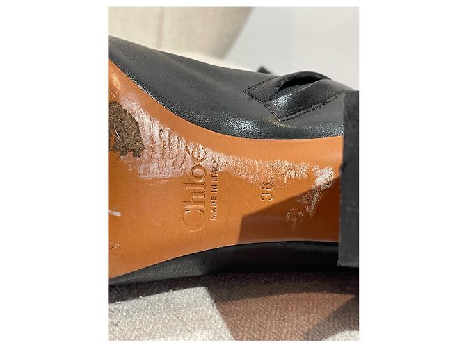 Chloé Botines CHLOE T.EU 38 Cuero Negro - vista 5
