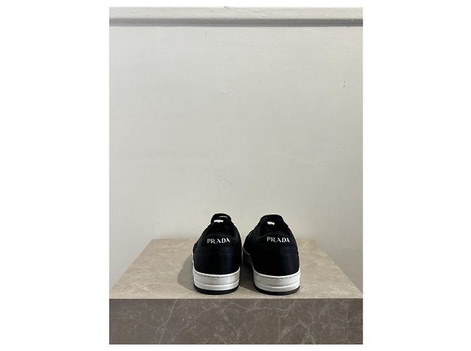 PRADA Trainer T.EU 39.5 Stoff Schwarz - Ansicht 4