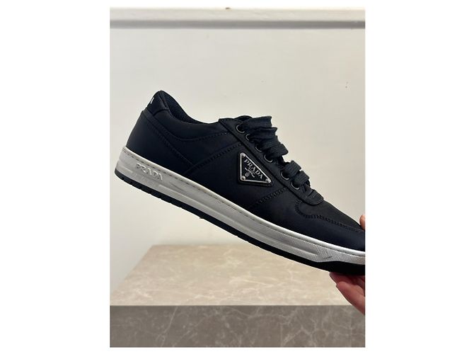 PRADA Trainer T.EU 39.5 Stoff Schwarz - Ansicht 5