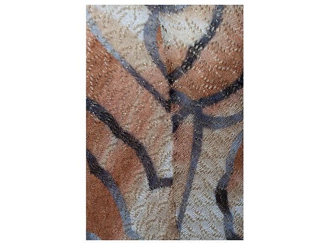 Missoni Lurex gestricktes Halterkleid Braun Golden - Ansicht 7