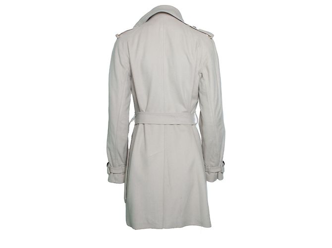 Burberry, trench beige de lana - vista 3