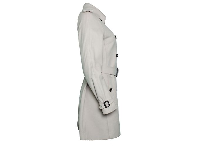 Burberry, trench beige de lana - vista 4