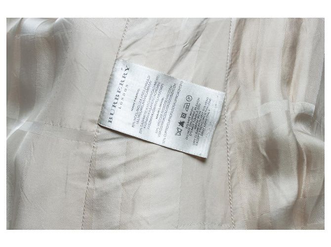 Burberry, trench beige de lana - vista 7