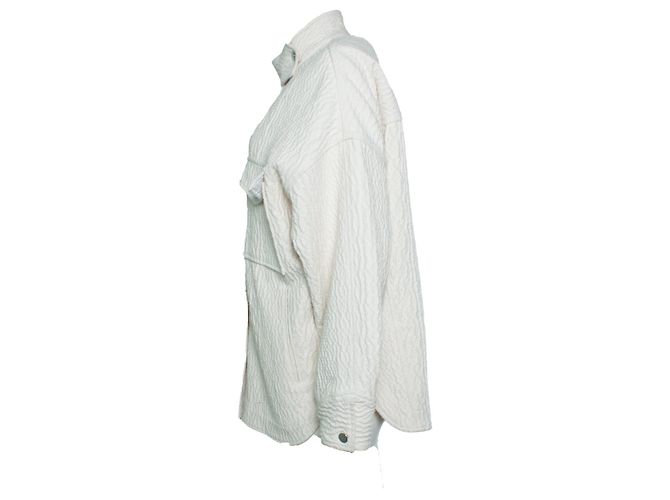 IRO, Chaqueta oversized arrugada Rosana en ecru - vista 2
