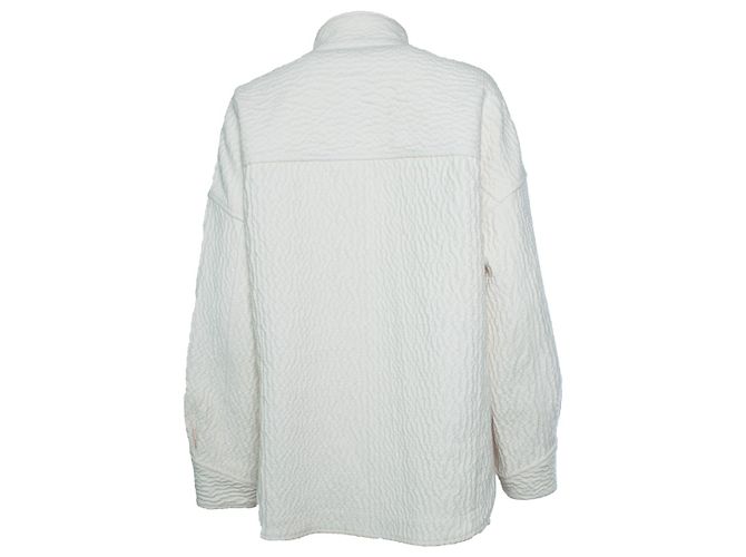 IRO, Chaqueta oversized arrugada Rosana en ecru - vista 3