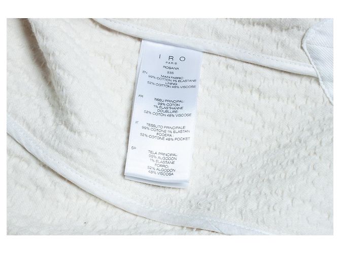 IRO, Chaqueta oversized arrugada Rosana en ecru - vista 5