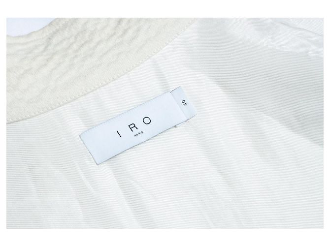 IRO, Chaqueta oversized arrugada Rosana en ecru - vista 7