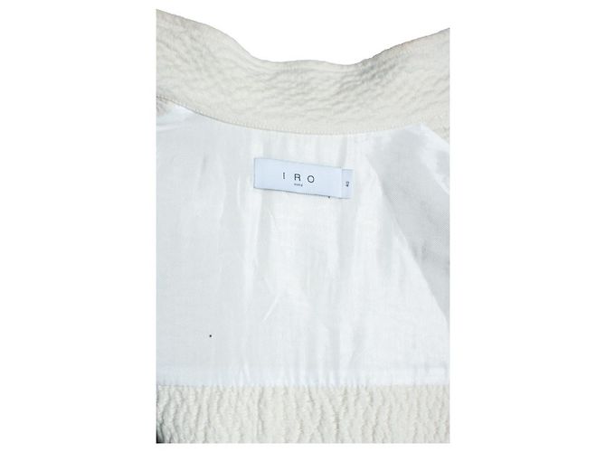 IRO, Chaqueta oversized arrugada Rosana en ecru - vista 8