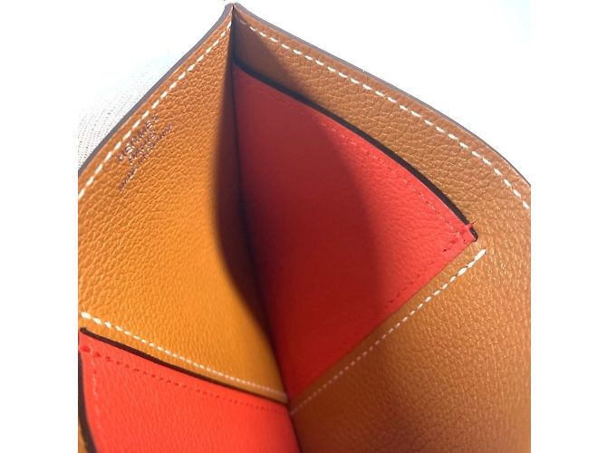 Hermès Bicolor Visitenkartenhalter von Hermes Weiß Beige - Ansicht 11