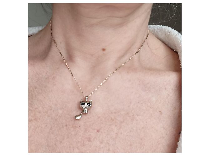 Collana Karl Lagerfeld K/Ikonik Choupette D'oro - vista 2