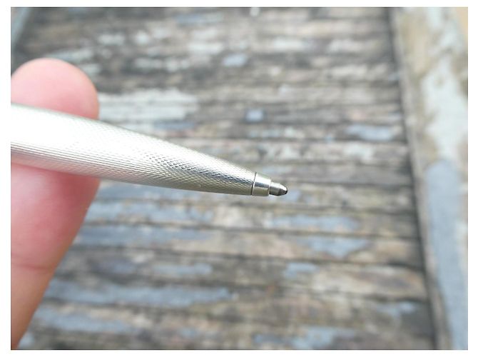 Penna a sfera Montblanc in argento 925 con scatola Silver hardware - vista 12