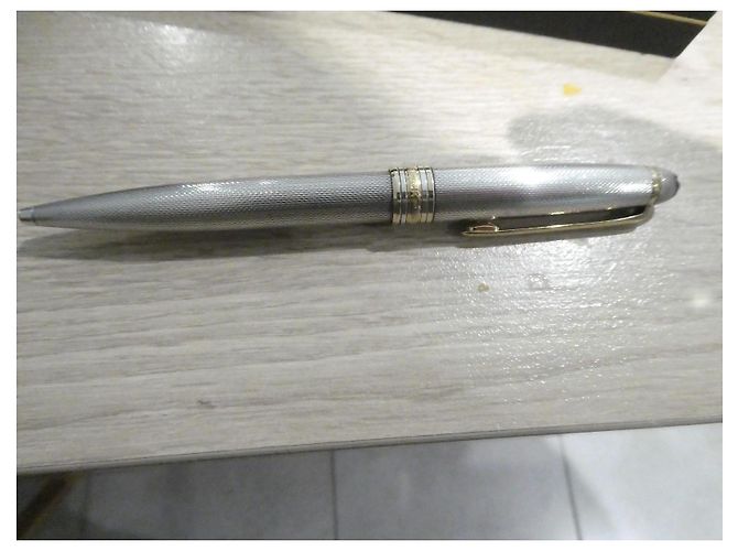 Penna a sfera Montblanc in argento 925 con scatola Silver hardware - vista 2