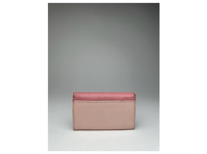 Vintage miu Miu Leather Key Holder Pink - view 2
