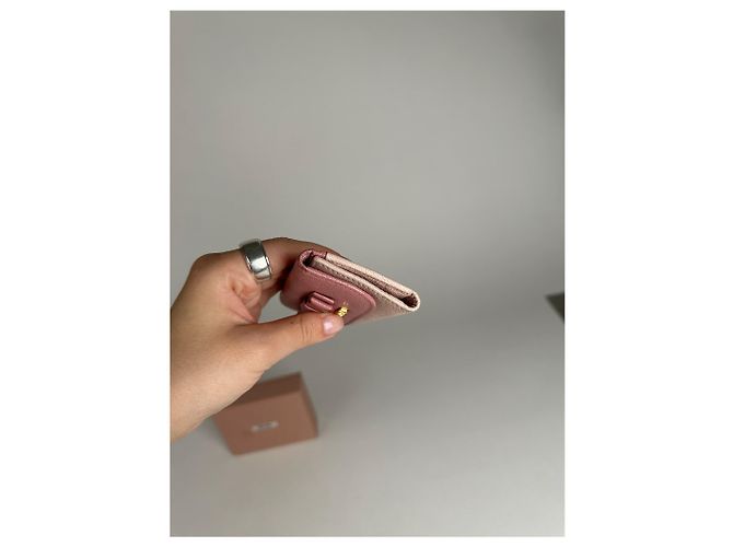 Vintage miu Miu Leather Key Holder Pink - view 4