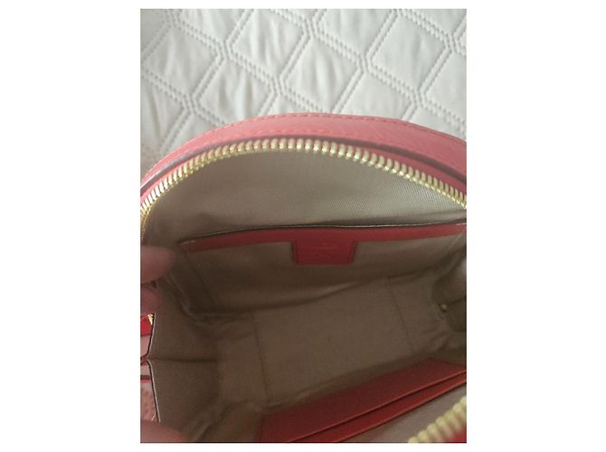 MCM Mini Handtasche Rot Gestepptes Leder - Ansicht 5
