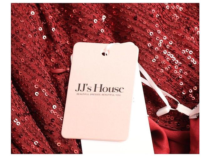 Autre Marque Rotes Kleid aus Polyester Bordeaux - Ansicht 3
