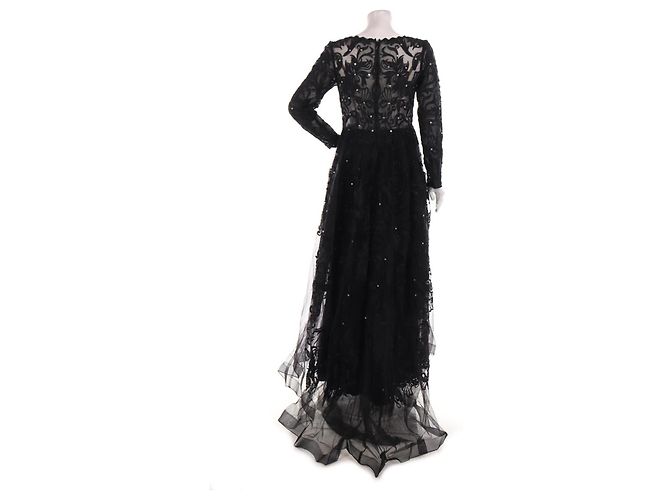 Autre Marque Schwarzes Kleid von JJ's House Größe 42 - Ansicht 2