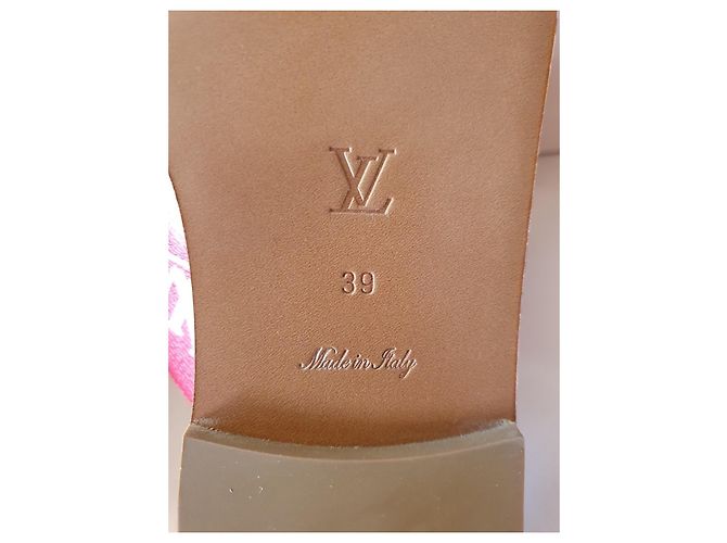 Sofia Coppola Louis Vuitton Escale Palma Infradito Piatto Rosso - vista 6