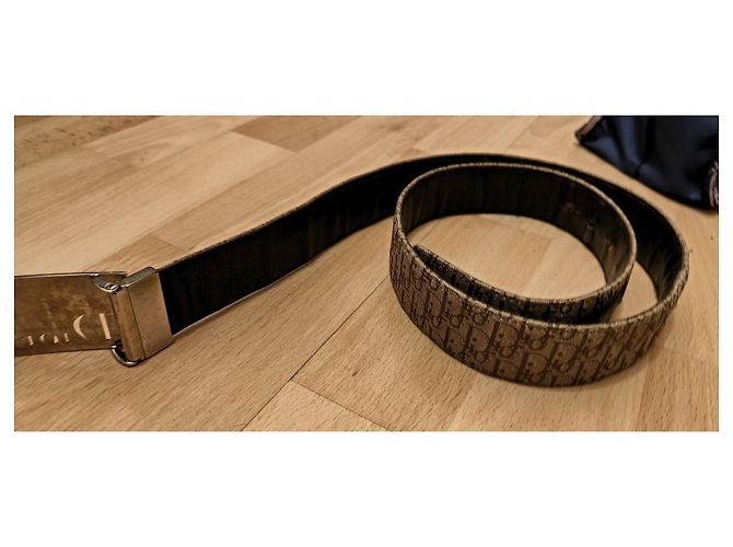 Cinturón Dior reversible de cuero marrón 90 cm Castaño - vista 2
