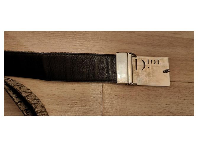 Cinturón Dior reversible de cuero marrón 90 cm Castaño - vista 4