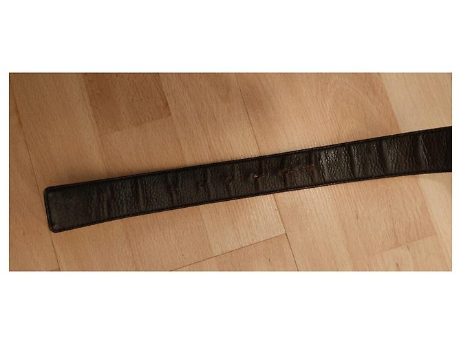 Cinturón Dior reversible de cuero marrón 90 cm Castaño - vista 5