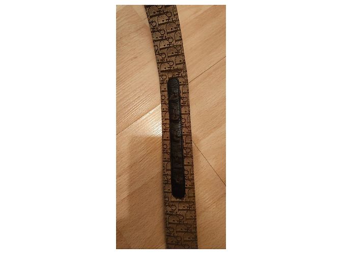 Cinturón Dior reversible de cuero marrón 90 cm Castaño - vista 6