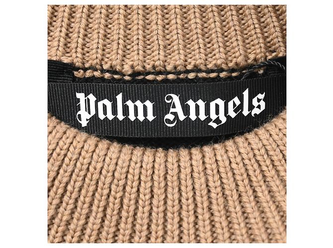 Palm Angels Bear Intrasia Pullover aus schwarzer Schurwolle - Ansicht 4