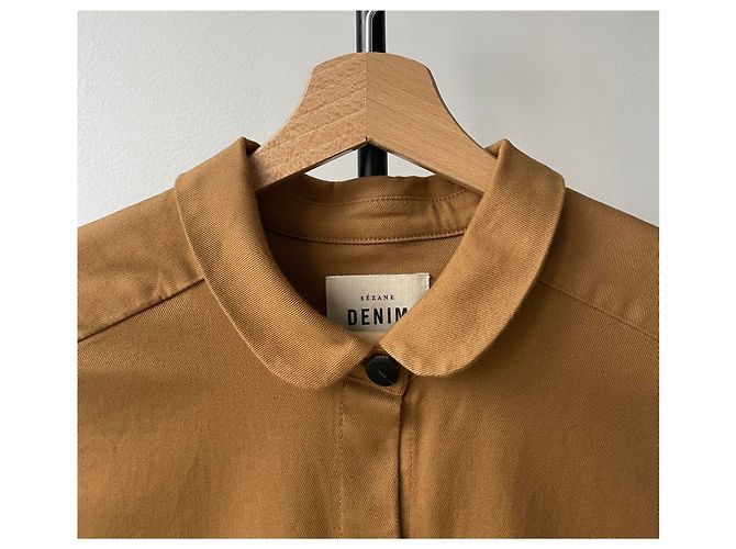 Sézane - Abito camicia con cintura in cotone - vista 2