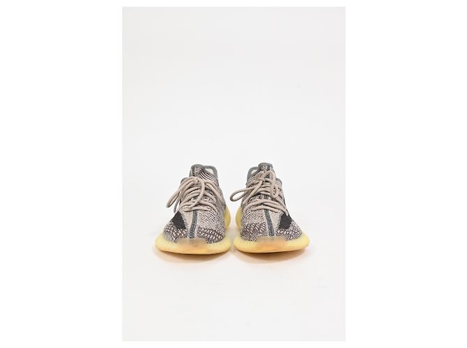Sneakers Adidas x Yeezy Boost 350 V2 in cotone Zyon Grigio - vista 11