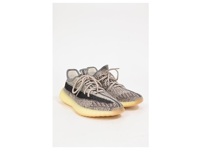 Sneakers Adidas x Yeezy Boost 350 V2 in cotone Zyon Grigio - vista 13