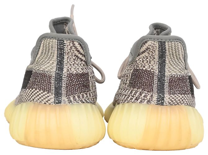 Sneakers Adidas x Yeezy Boost 350 V2 in cotone Zyon Grigio - vista 3