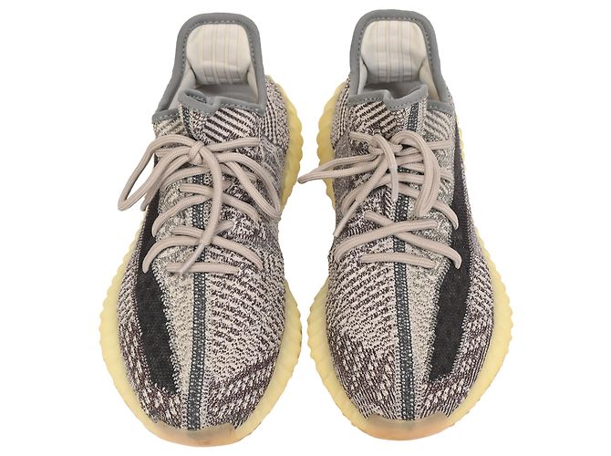 Sneakers Adidas x Yeezy Boost 350 V2 in cotone Zyon Grigio - vista 5