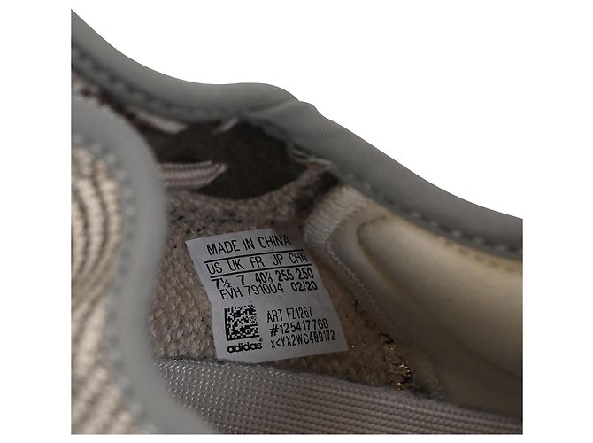 Sneakers Adidas x Yeezy Boost 350 V2 in cotone Zyon Grigio - vista 9