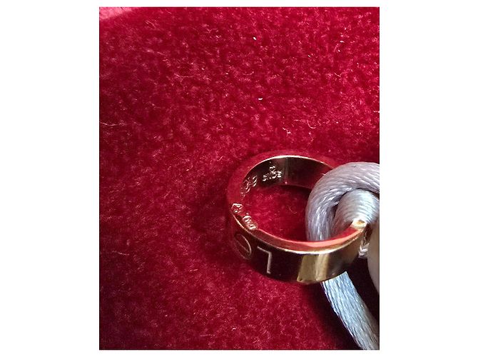 Pulsera Cartier Love de oro con cordón de seda. Dorado - vista 2