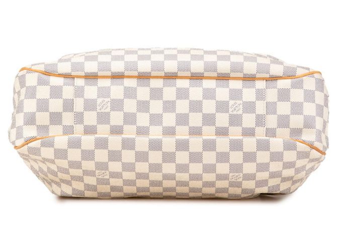 Borsa tote Louis Vuitton Damier Azur Evora MM Bianco - vista 3