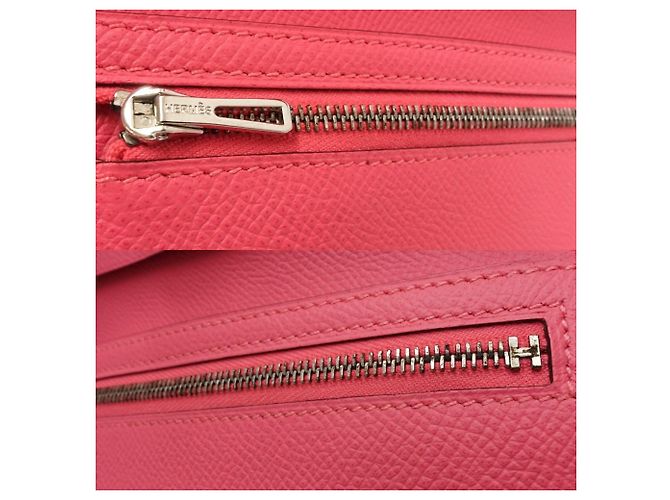 Hermès Cartera Larga Hermes Bearn Soufflet Rosa - vista 6