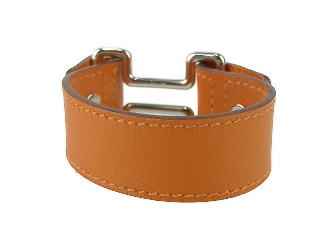 Pulsera de cuero naranja Swift de Hermès - vista 3