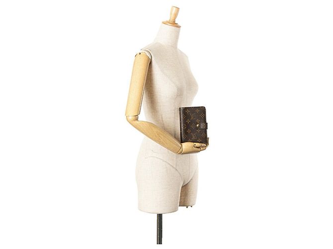 Billetera bi-fold Porte Papier Monogram Louis Vuitton Castaño - vista 11