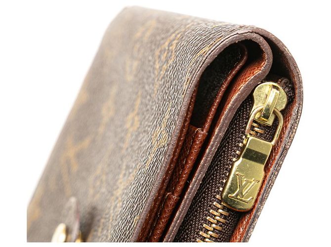 Billetera bi-fold Porte Papier Monogram Louis Vuitton Castaño - vista 5