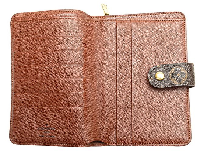 Billetera bi-fold Porte Papier Monogram Louis Vuitton Castaño - vista 7