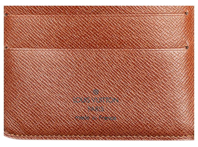 Billetera bi-fold Porte Papier Monogram Louis Vuitton Castaño - vista 9