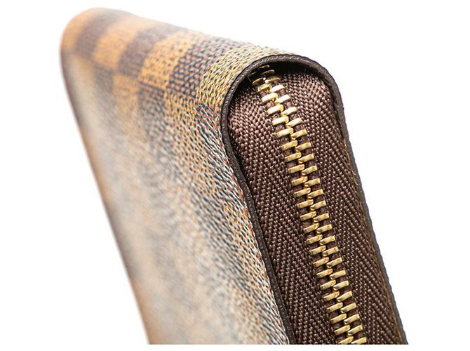 Monedero Zippy Damier Louis Vuitton Castaño - vista 4