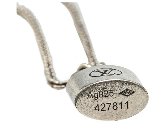 Collar Péndulo Silver Lockit Louis Vuitton Plata - vista 2