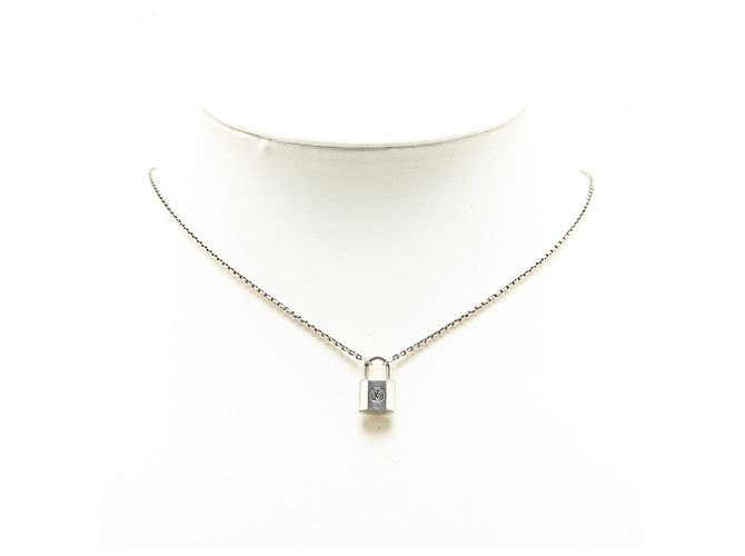 Collar Péndulo Silver Lockit Louis Vuitton Plata - vista 4