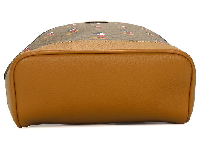 Zaino Gucci GG Supreme marrone e cammello - vista 4