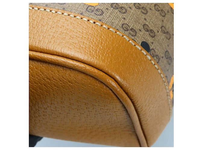 Zaino Gucci GG Supreme marrone e cammello - vista 5